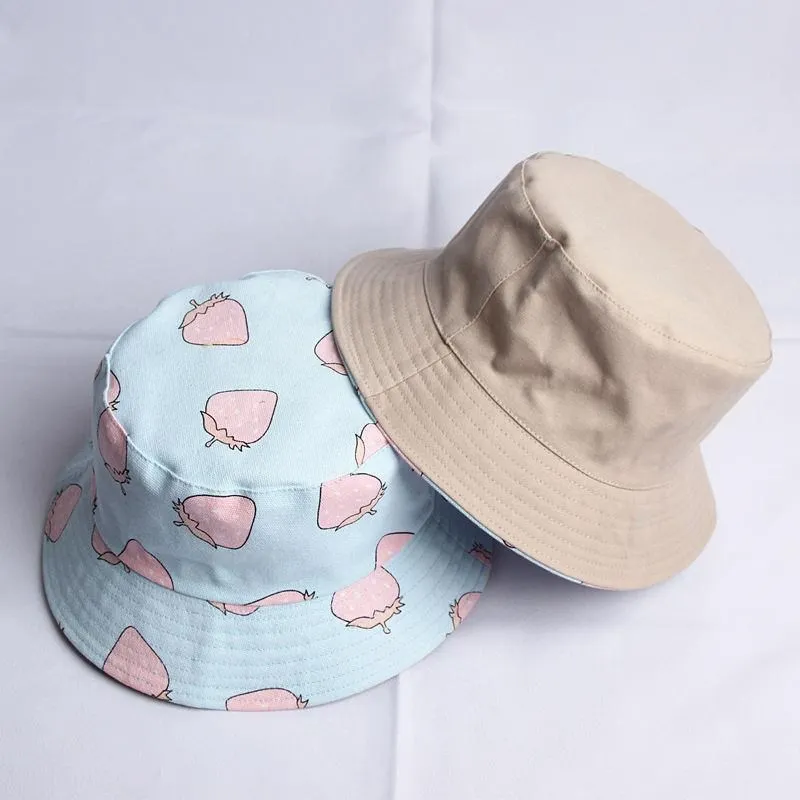 2021 New Fashion Hot Style Cotton Strawberry Print On Both Sides Bucket Hat Fisherman Hats Sun Cap For Men And Women
2021 New Fashion Hot Style Cotton Strawberry Print On Both Sides Bucket Hat Fisherman Hats Sun Cap For Men And Women