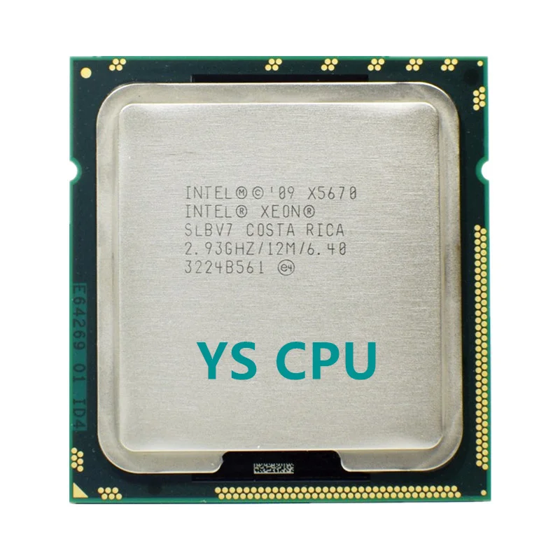Процессор Intel Xeon X5670, 2,933 ГГц, шестиядерный, двенадцатипоточный ЦПУ, 12 МБ, 95 Вт, LGA 1366 
Процессор Intel Xeon X5670, 2,933 ГГц, шестиядерный, двенадцатипоточный ЦПУ, 12 МБ, 95 Вт, LGA 1366