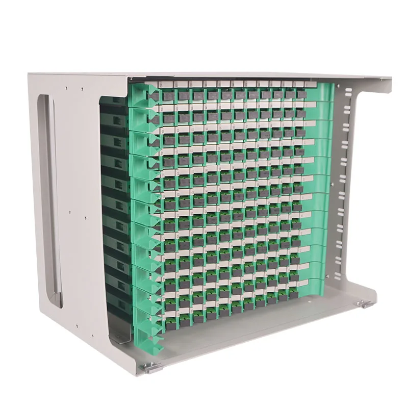 

FTTH 19" 5U Subrack 144 Port 288 Core LC Plug In Modules Eurocard Fiber Optic Patch Panel