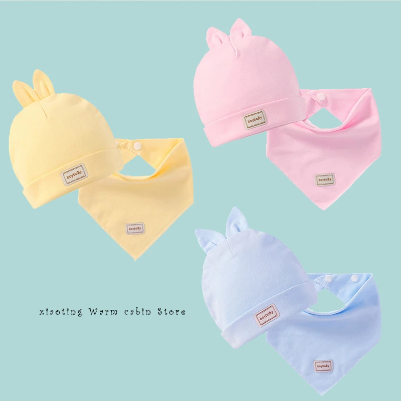 Newborn Cotton Fetal cap Infant Rabbit Cap Baby cap and Bib Combination Headband Set Warm and Comfortable Easy to travel and Win
Newborn Cotton Fetal cap Infant Rabbit Cap Baby cap and Bib Combination Headband Set Warm and Comfortable Easy to travel and Win