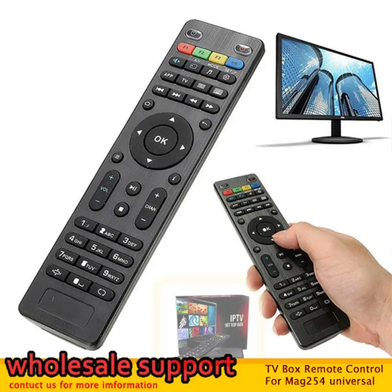 LEORY Replacement TV Box Remote Control For Mag254 Controller For Mag 250 254 255 260 261 270 IPTV TV For Set Top Box Wholesale
LEORY Replacement TV Box Remote Control For Mag254 Controller For Mag 250 254 255 260 261 270 IPTV TV For Set Top Box Wholesale