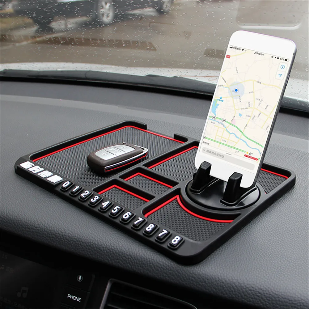 25.6*18cm Anti-slip Multifunctional Car Dashboard Mat Keys Cell Phone Stand Holder Silicone Pad
25.6*18cm Anti-slip Multifunctional Car Dashboard Mat Keys Cell Phone Stand Holder Silicone Pad