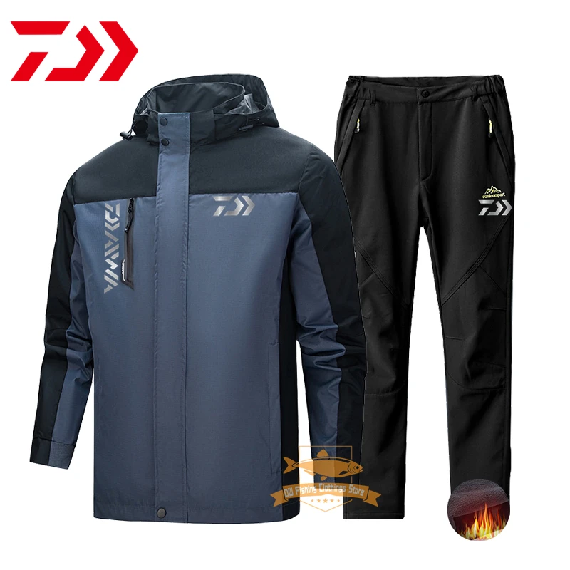 2021 Daiwa Fishing Jacket Autumn Winter Windproof Waterproof Warm Jacket Fleece Pants Men Outdoor Camping Hiking Fishing Suits
2021 Daiwa Fishing Jacket Autumn Winter Windproof Waterproof Warm Jacket Fleece Pants Men Outdoor Camping Hiking Fishing Suits