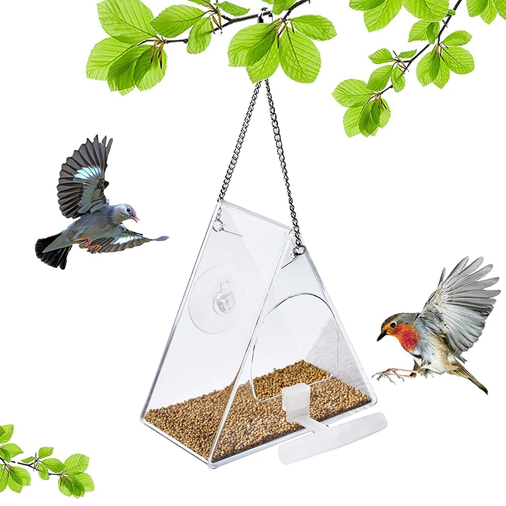 Window Bird Feeder House Shape Weather Proof Transparent Suction Cup Outdoor Birdfeeders Hanging Birdhouse For Outside Garden
Window Bird Feeder House Shape Weather Proof Transparent Suction Cup Outdoor Birdfeeders Hanging Birdhouse For Outside Garden