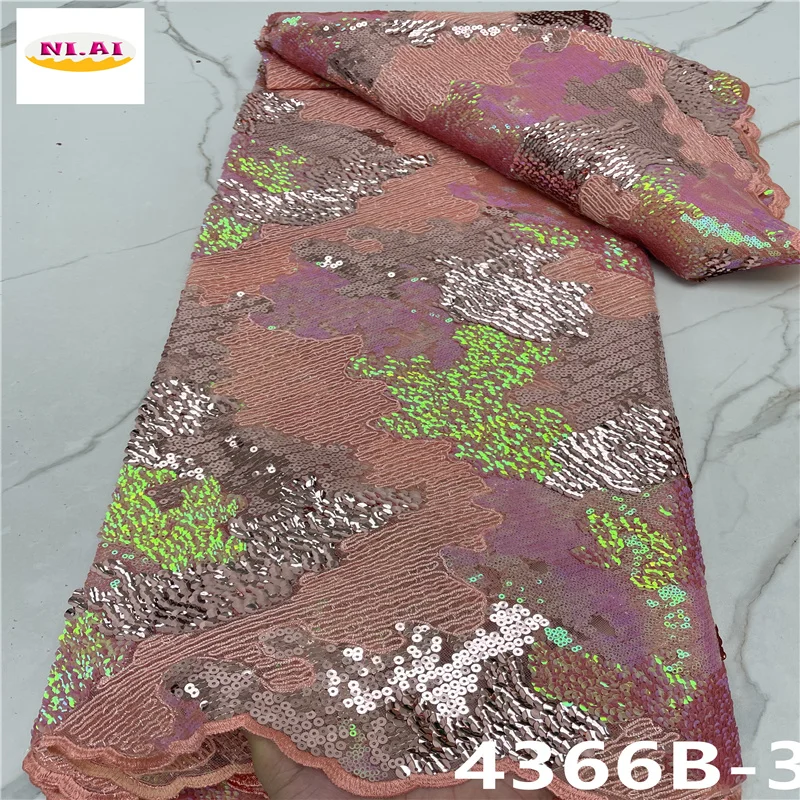 Hot Sell Peach High Quality African Flocking Lace Fabric Beautiful African Embroidery Sequins Lace Fabric For Woman NA4366B-2
Hot Sell Peach High Quality African Flocking Lace Fabric Beautiful African Embroidery Sequins Lace Fabric For Woman NA4366B-2