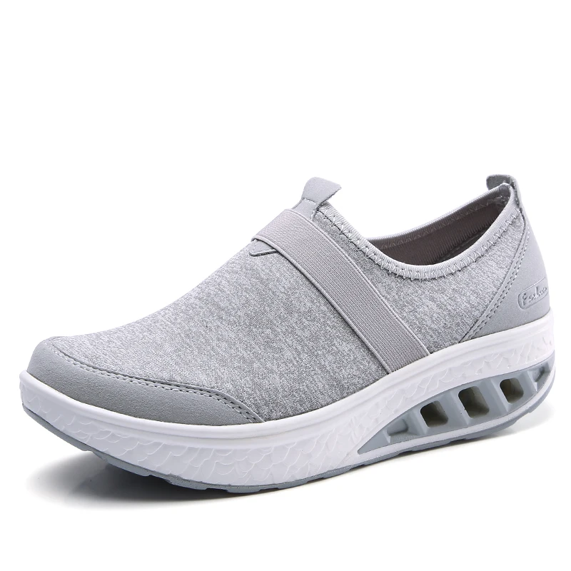 Thick Bottom Big Size Casual Shoes Women High Quality Elastic Band Cushioning Wedges Shoes Ladies Non-slip Slip-on Walking Shoes
Thick Bottom Big Size Casual Shoes Women High Quality Elastic Band Cushioning Wedges Shoes Ladies Non-slip Slip-on Walking Shoes