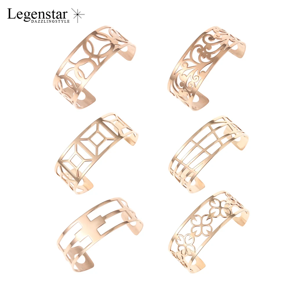 Legenstar Bangles For Women Hollow Stainless Steel Rose Gold Cuff Bracelets&Bangles Bijoux Manchette Femme Bracelet Pulseiras
Legenstar Bangles For Women Hollow Stainless Steel Rose Gold Cuff Bracelets&Bangles Bijoux Manchette Femme Bracelet Pulseiras