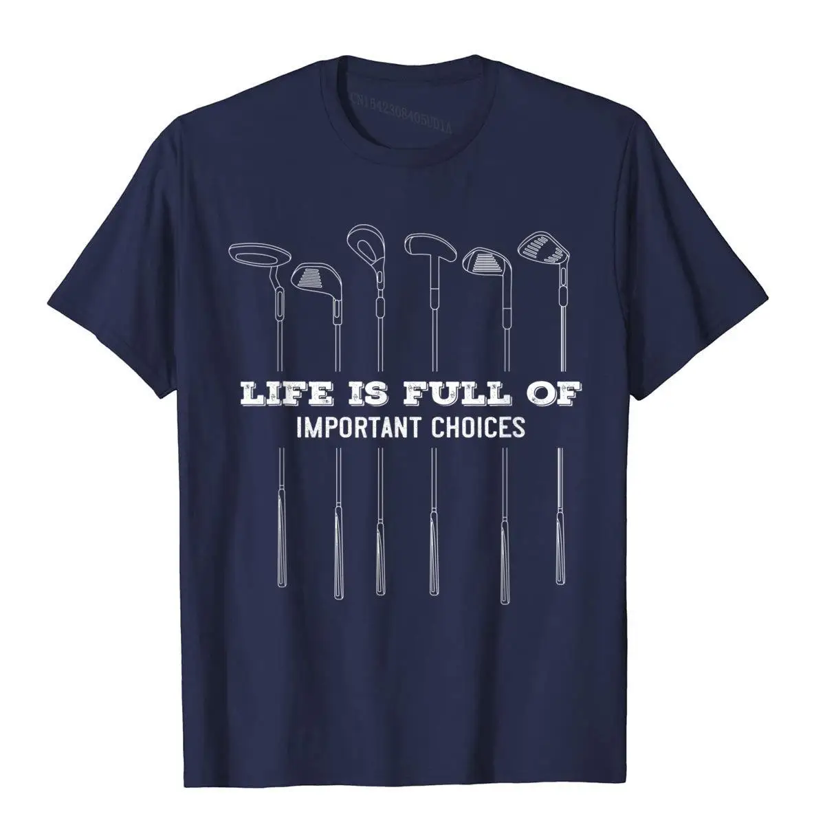 Забавная жизнь полна важного выбора Милая футболка для любителей гольфа