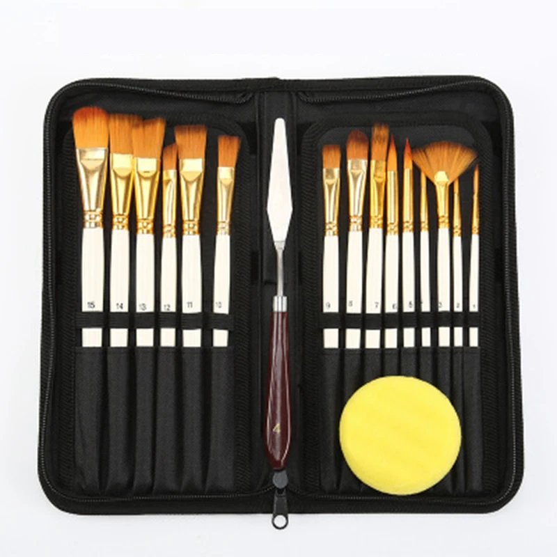 Nylon Paint Brush Set Portable Professional Artists Painting Tool For Oil Watercolor Gouache Acrylic Drawing Tools Supplies
Nylon Paint Brush Set Portable Professional Artists Painting Tool For Oil Watercolor Gouache Acrylic Drawing Tools Supplies