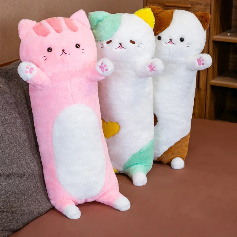80CM Cute Plush Cat Doll Soft Stuffed Kitten Pillow Children Knee Pillows Home Decor Sleep Long Plush Toys Gift For Kids Girl
80CM Cute Plush Cat Doll Soft Stuffed Kitten Pillow Children Knee Pillows Home Decor Sleep Long Plush Toys Gift For Kids Girl