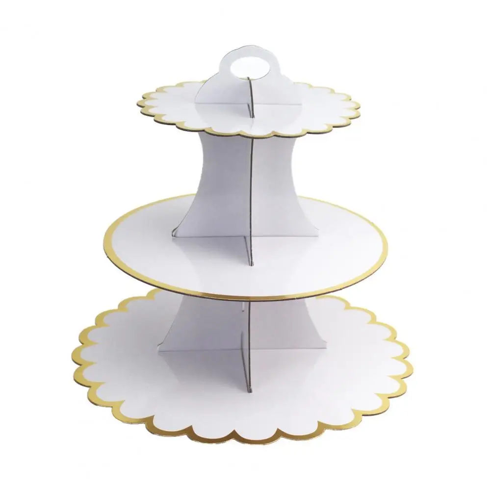 Excellent Workmanship Cake Stand Easy to Assemble Three-layer Flower Edge Disposable Dessert Stand Easy to Assemble for Wedding 
Excellent Workmanship Cake Stand Easy to Assemble Three-layer Flower Edge Disposable Dessert Stand Easy to Assemble for Wedding