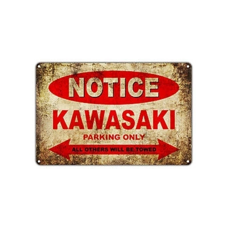 Fashion Notice Kawasaki Vintage Metal Logo Metal Painting Vintage Tin Sign Framed Wall Art Home Decor Pub
Fashion Notice Kawasaki Vintage Metal Logo Metal Painting Vintage Tin Sign Framed Wall Art Home Decor Pub