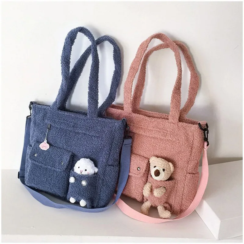 Winter Velvet Tote Bags for Women Casual Shoulder Bag Large Capacity Brand Handbag Female Designer Luxury Crossbody Bag Purse 
Winter Velvet Tote Bags for Women Casual Shoulder Bag Large Capacity Brand Handbag Female Designer Luxury Crossbody Bag Purse