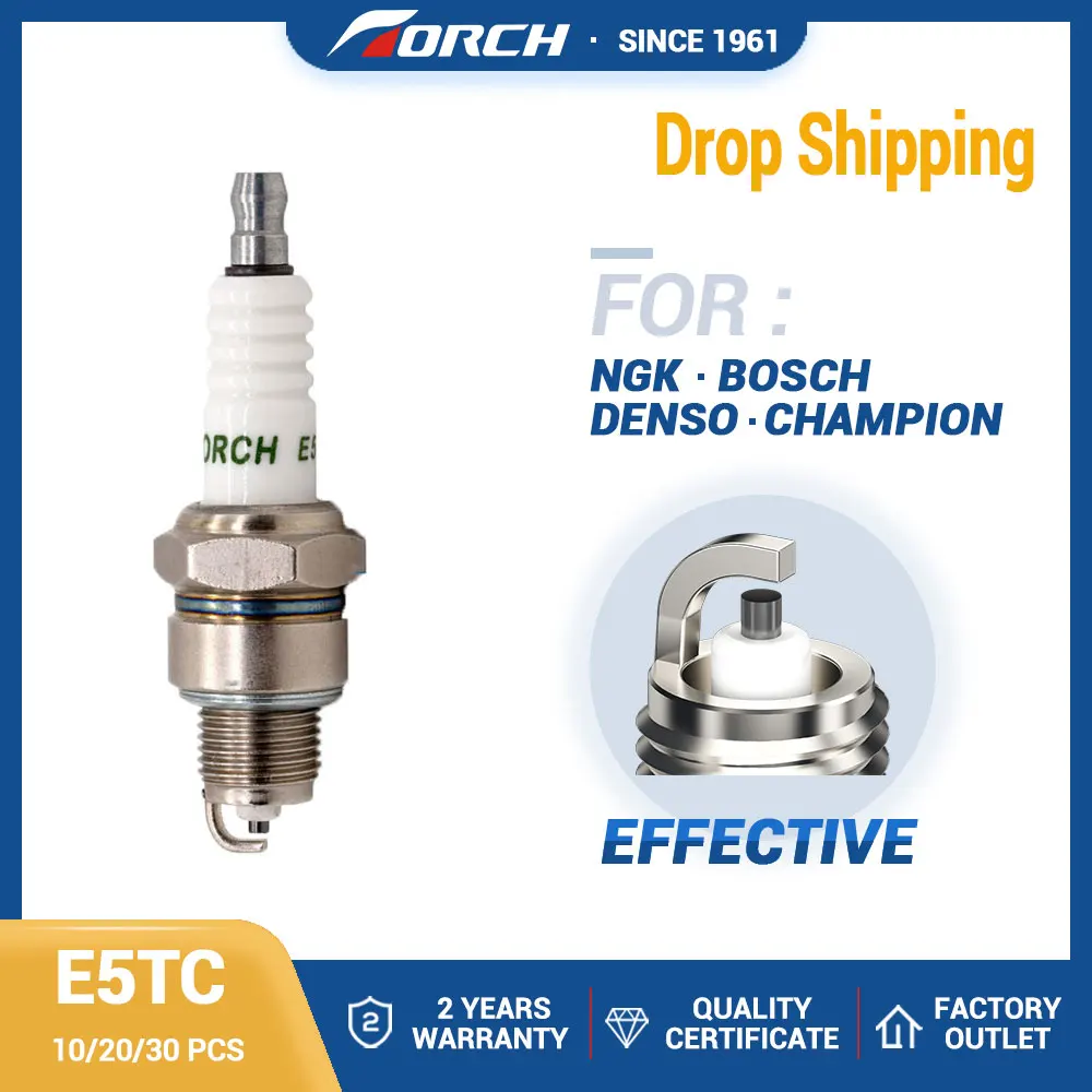 10pcs/lot Automobile Motorcycle Spark Plug TORCH E5TC Replace for BP5HS Denso IWF16 Champion L12Y China Original Drop Shipping
10pcs/lot Automobile Motorcycle Spark Plug TORCH E5TC Replace for BP5HS Denso IWF16 Champion L12Y China Original Drop Shipping