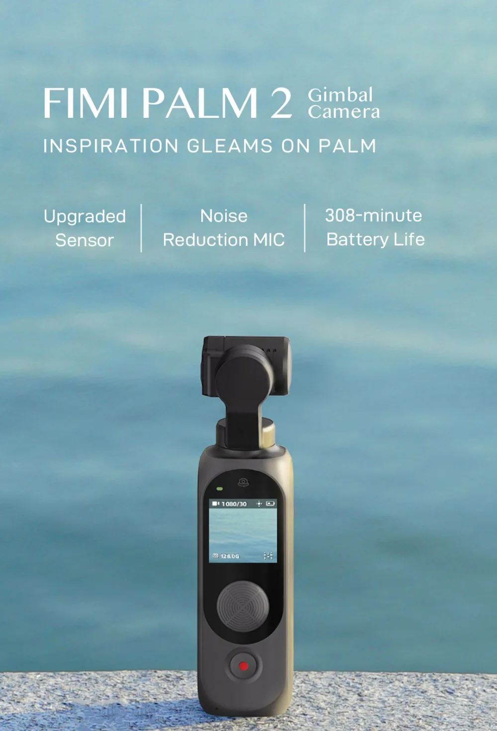 FIMI PALM 2 3-Axis Handheld Gimbal Camera Stabilizer Upgraded 4K 100Mbps 308 min Pocket Mini Smart Camera Wide Angle Smart Track
FIMI PALM 2 3-Axis Handheld Gimbal Camera Stabilizer Upgraded 4K 100Mbps 308 min Pocket Mini Smart Camera Wide Angle Smart Track