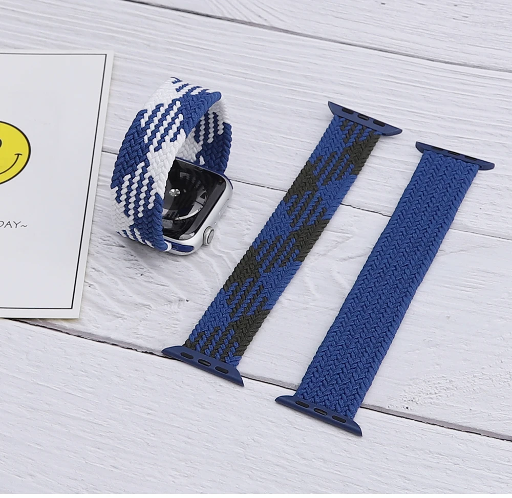 Nylon Fabric Braided Solo Loop Strap For Apple Watch 6 Se 5 Band 44mm 40mm 38mm 42mm Elastic Belt Bracelet to iWatch Series 4321
Nylon Fabric Braided Solo Loop Strap For Apple Watch 6 Se 5 Band 44mm 40mm 38mm 42mm Elastic Belt Bracelet to iWatch Series 4321