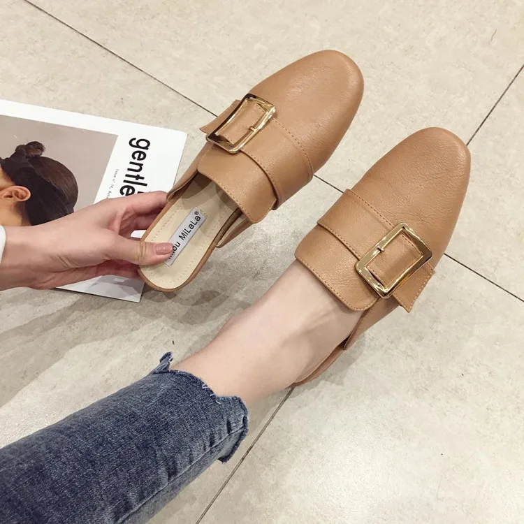 Female Shoes Ladies' Slippers Mules For Women 2021 Loafers Rivet Cover Toe New Flat Fabric Hoof Heels Slides PU Rubber Retro Rom
Female Shoes Ladies' Slippers Mules For Women 2021 Loafers Rivet Cover Toe New Flat Fabric Hoof Heels Slides PU Rubber Retro Rom