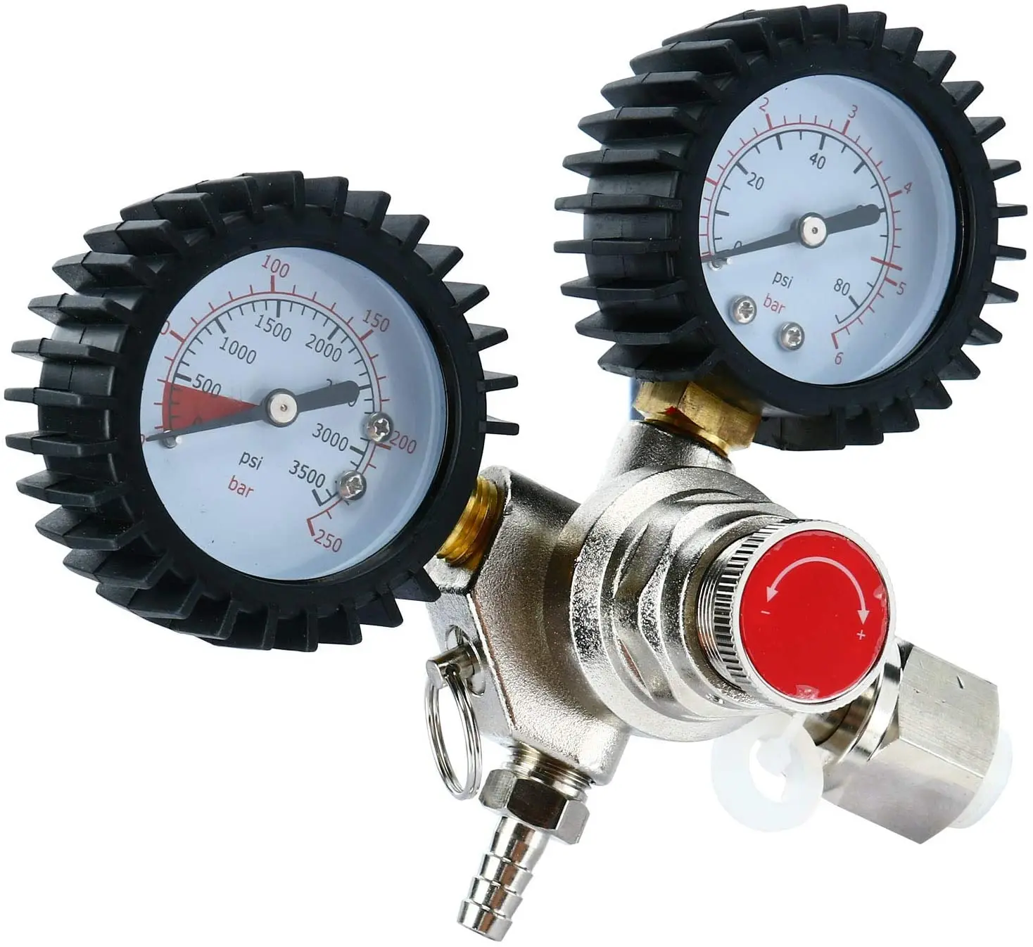 Portable Double Gauge Beer CO2 Pressure Relief Valve Safety Keg Buck Regulator 0-3500 PSI Tanks Pressure Gauge
Portable Double Gauge Beer CO2 Pressure Relief Valve Safety Keg Buck Regulator 0-3500 PSI Tanks Pressure Gauge