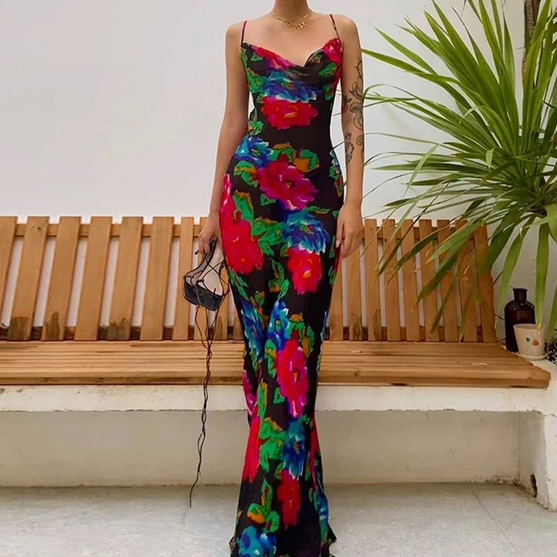Women's Long New Sexy Printed Dress Spaghetti Belt Beach Wear Casual Sexy Women's Super Long Skinny Street Dress Ladies Dress
Women's Long New Sexy Printed Dress Spaghetti Belt Beach Wear Casual Sexy Women's Super Long Skinny Street Dress Ladies Dress