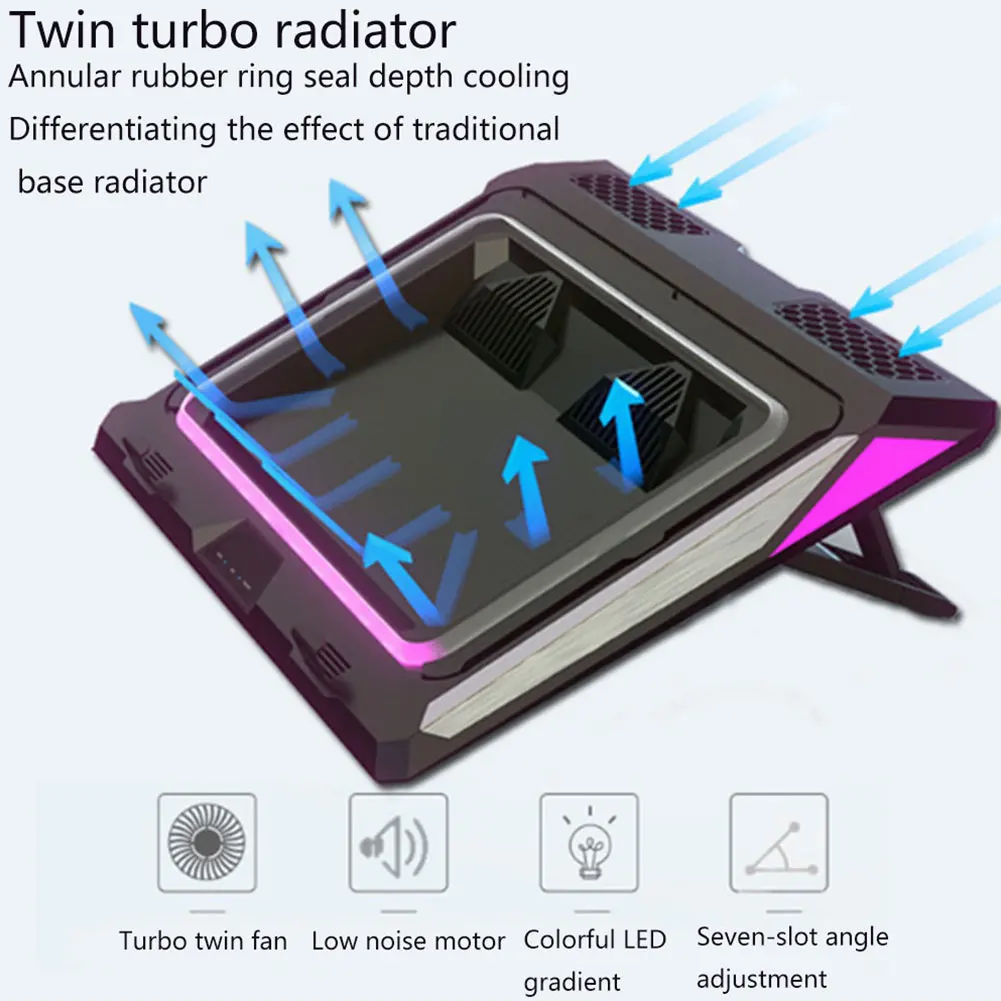 Laptop Cooling Pad For Gaming With Dust Filter USB Notebook Cooler Double Blower Adjustable Mounts Stand Portable Home Office
Laptop Cooling Pad For Gaming With Dust Filter USB Notebook Cooler Double Blower Adjustable Mounts Stand Portable Home Office