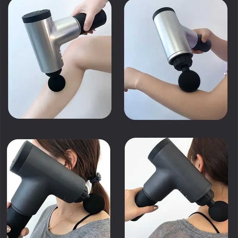 4400r/min Therapy Massage Guns 6 Gears Muscle Massager Pain Sport Massage Machine Relax Body Slimming Relief With 4 Heads 
4400r/min Therapy Massage Guns 6 Gears Muscle Massager Pain Sport Massage Machine Relax Body Slimming Relief With 4 Heads