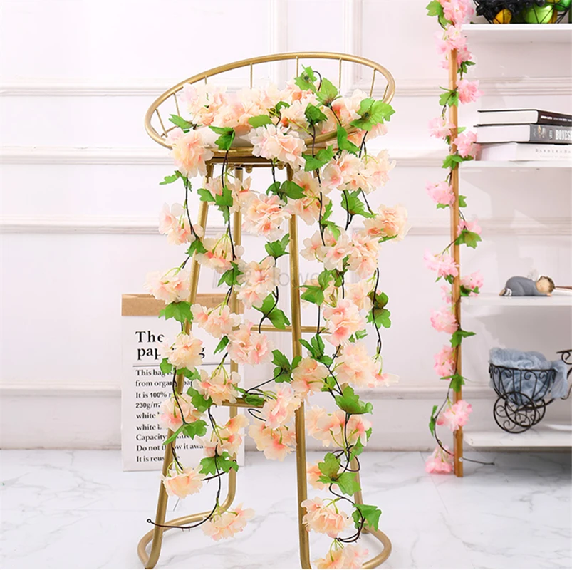 Cherry Blossom Simulation Flower Rattan Wedding Home Decoration Wall Hanging Flower Air Conditioning Water Pipe Winding Flower
Cherry Blossom Simulation Flower Rattan Wedding Home Decoration Wall Hanging Flower Air Conditioning Water Pipe Winding Flower