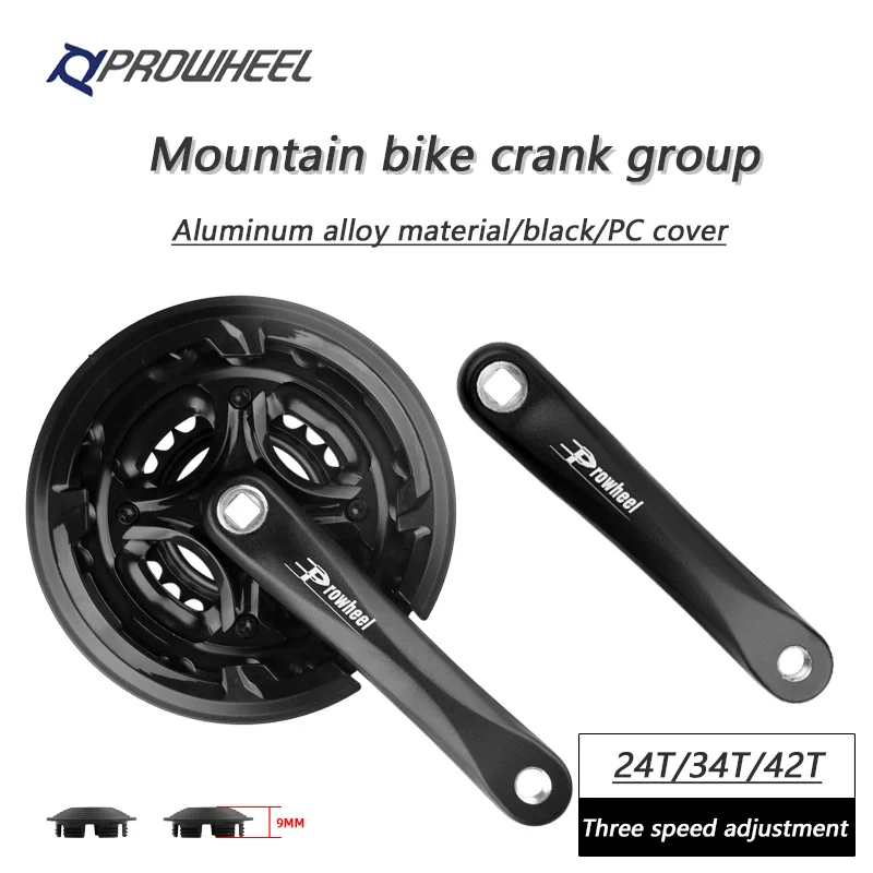 Звездочка PROWHEEL Кривошип горного велосипеда 6/7/8 Speed 170 мм, звездочка 24/34/42T с переменной скоростью, детали для горного велосипеда с квадратным отверстием
Звездочка PROWHEEL Кривошип горного велосипеда 6/7/8 Speed 170 мм, звездочка 24/34/42T с переменной скоростью, детали для горного велосипеда с квадратным отверстием