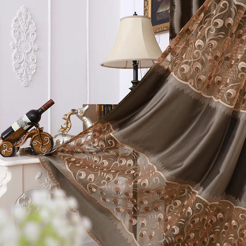 New European Style Blackout Curtains Fashion and Modern Style Living Room Bedroom Floor-to-ceiling Windows Embroidered Curtains
New European Style Blackout Curtains Fashion and Modern Style Living Room Bedroom Floor-to-ceiling Windows Embroidered Curtains