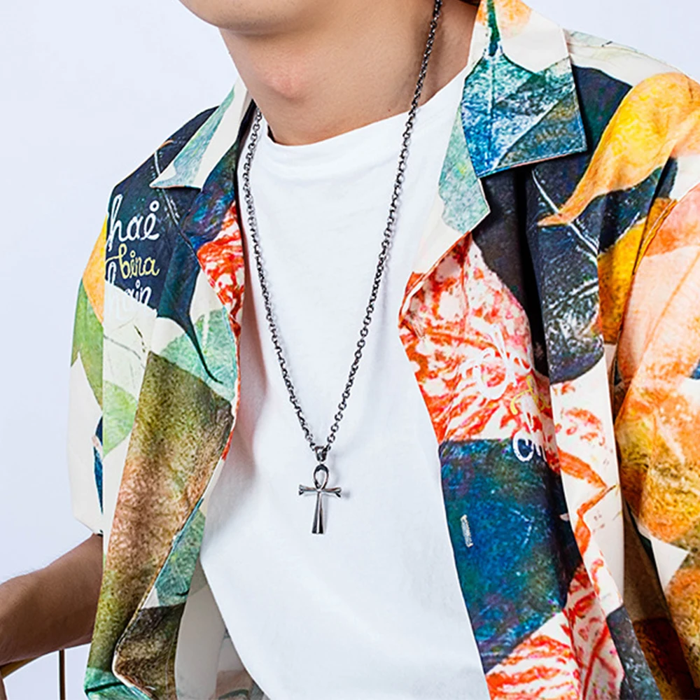 Minimalism Creative Ancient Egypt Cross Men's Necklace Pendant Hip Hop Rock Punk Locomotive Accessories Holiday Gifts Wholesale 
Minimalism Creative Ancient Egypt Cross Men's Necklace Pendant Hip Hop Rock Punk Locomotive Accessories Holiday Gifts Wholesale
