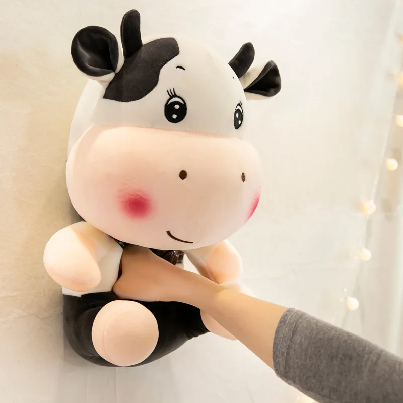 1pc 30cm Cute Cow with Bag Plush Toy Stuffed Cattle Animal Pet Doll for Kids Birthday Christmas Gift Party Present
1pc 30cm Cute Cow with Bag Plush Toy Stuffed Cattle Animal Pet Doll for Kids Birthday Christmas Gift Party Present
