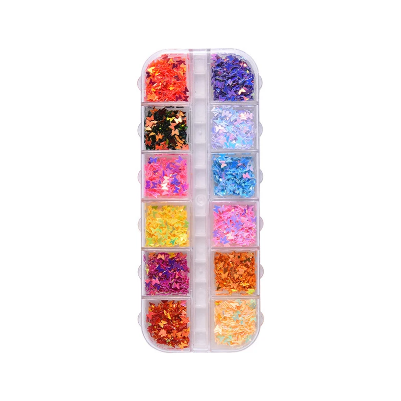 Holographic Nail Art Glitter Butterfly Nail Sequins Paillette Mixed Colors 3D Flakes Slices Spangle Manicure Accessories
Holographic Nail Art Glitter Butterfly Nail Sequins Paillette Mixed Colors 3D Flakes Slices Spangle Manicure Accessories