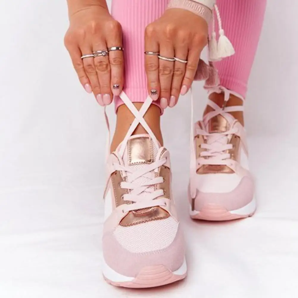 High Heeled Women Walking Shoes Casual Running Athletic Sneakers Solid Color Casual Ladies Vulcanized Sneakers Casual
High Heeled Women Walking Shoes Casual Running Athletic Sneakers Solid Color Casual Ladies Vulcanized Sneakers Casual