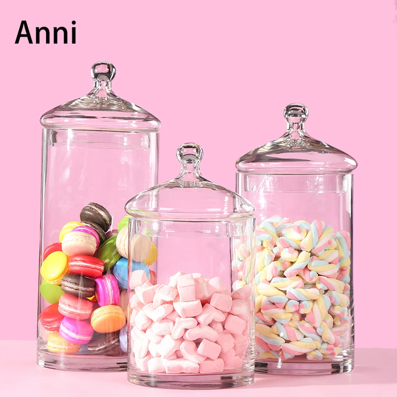 Transparent Glass Storage Jars with Lid Snacks Crystal Jar Desktop Candy Organizer European Home Decoration Modern Ornaments
Transparent Glass Storage Jars with Lid Snacks Crystal Jar Desktop Candy Organizer European Home Decoration Modern Ornaments