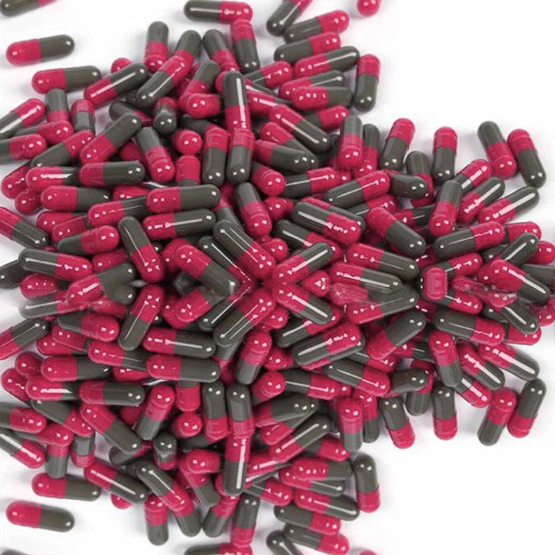 

Пустые твердые желатиновые капсулы 3 # красно-серого цвета, лекарственные капсулы, таблетки, 1000 шт.