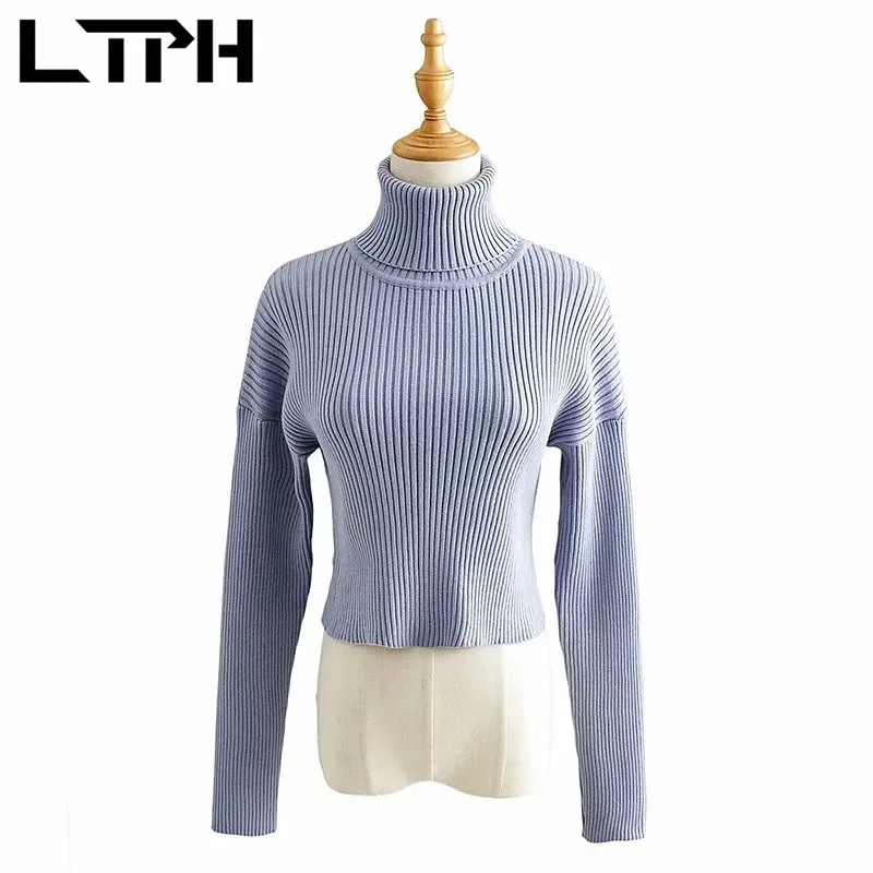 LTPH Simple All-match short Solid women sweaters pullovers Long Sleeve Knitted Soft Warm turtleneck sweater tops 2021 Spring New
LTPH Simple All-match short Solid women sweaters pullovers Long Sleeve Knitted Soft Warm turtleneck sweater tops 2021 Spring New