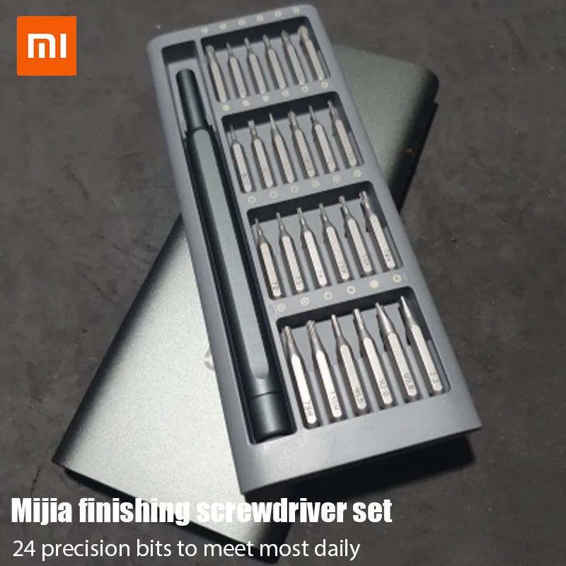 Original Xiaomi Screwdriver Set 24 In 1 Daily Use Precision Magnetic Bits Alluminum Box DIY Screw Driver Set for Smart Home
Original Xiaomi Screwdriver Set 24 In 1 Daily Use Precision Magnetic Bits Alluminum Box DIY Screw Driver Set for Smart Home