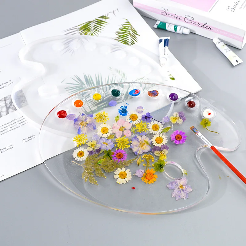Handmade Artist Paint Palette Casting Mold Oval Shape Art Resin DIY Oil Painting Molds Palette Mould DIY
Handmade Artist Paint Palette Casting Mold Oval Shape Art Resin DIY Oil Painting Molds Palette Mould DIY