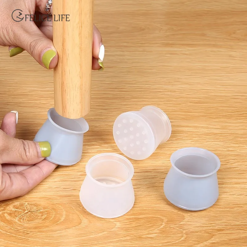 4Pcs/Set Furniture Chair Leg Silicone Cap Pad Protection Table Feet Cover Floor Protector Non-slip Table Chair Mat Caps Foot
4Pcs/Set Furniture Chair Leg Silicone Cap Pad Protection Table Feet Cover Floor Protector Non-slip Table Chair Mat Caps Foot
