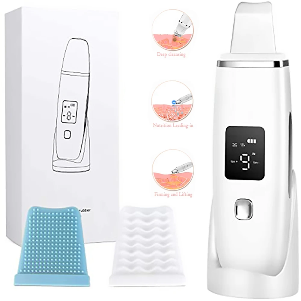MAXFRESH Deep Face Skin Spatula Ultrasonic Facial Lifting Pore Comedones Cleansing Blackhead Remover Extractor for Women, Family
MAXFRESH Deep Face Skin Spatula Ultrasonic Facial Lifting Pore Comedones Cleansing Blackhead Remover Extractor for Women, Family