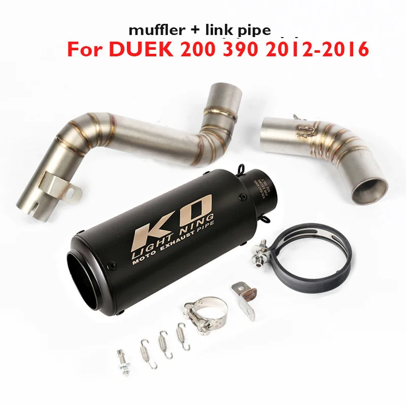 For KTM DUKE 200 390 2012 2013 2014 2015 2016 Motorcycle Exhaust Tip Muffler Escape Silencer Link Tube Middle Connection Slip on
For KTM DUKE 200 390 2012 2013 2014 2015 2016 Motorcycle Exhaust Tip Muffler Escape Silencer Link Tube Middle Connection Slip on