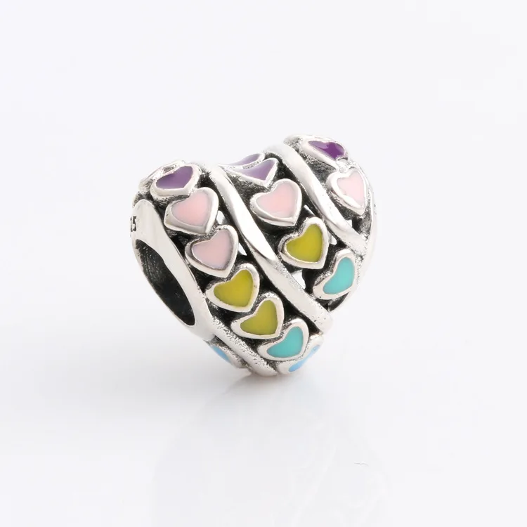 Amas Hot Sale 925 Sterling Silver Colorful Love Epoxy Heart Shaped Beads Fit Original Bracelet Women Jewelry Making Gift
Amas Hot Sale 925 Sterling Silver Colorful Love Epoxy Heart Shaped Beads Fit Original Bracelet Women Jewelry Making Gift