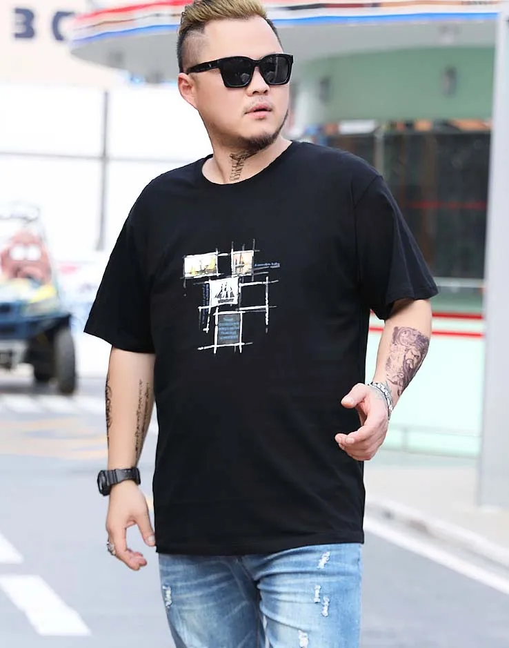 New 2021 Men's Cotton T-shirt Summer Clothing for Male O-neck Short Sleeves Plus Big Size Over 100kgs XXXXXXL 3XL 4XL 5XL 6XL
New 2021 Men's Cotton T-shirt Summer Clothing for Male O-neck Short Sleeves Plus Big Size Over 100kgs XXXXXXL 3XL 4XL 5XL 6XL