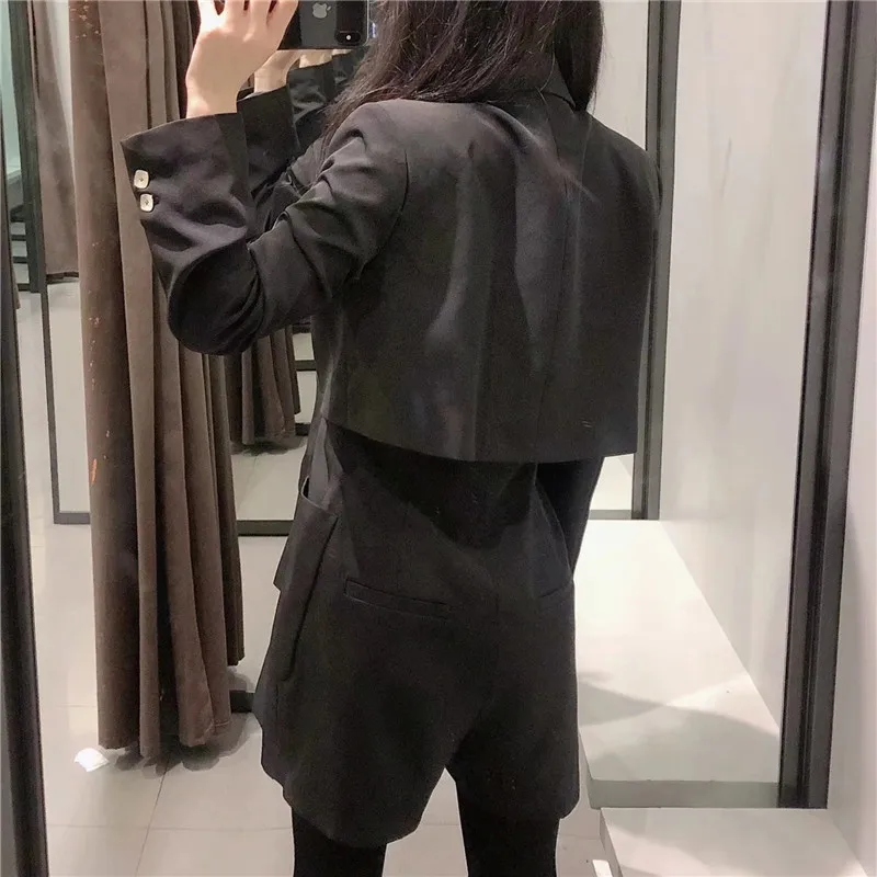 PSEEWE Za 2021 Black Short Blazer Jumpsuit Women Spring Fashion Long Sleeve Elegant Woman Jumpsuits Double Breasted Combishort
PSEEWE Za 2021 Black Short Blazer Jumpsuit Women Spring Fashion Long Sleeve Elegant Woman Jumpsuits Double Breasted Combishort