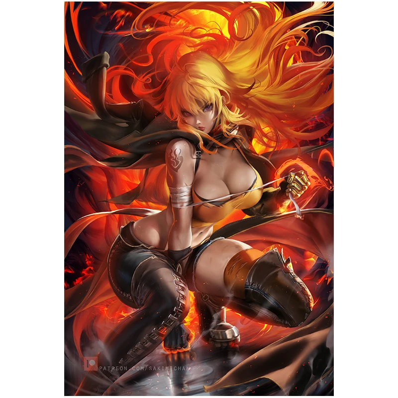 Fire Elk Woman Canvas Art Posters and Prints Custom Sexy Anime Girl Wall Pictures for Living Room Bedroom Decoration Paintings
Fire Elk Woman Canvas Art Posters and Prints Custom Sexy Anime Girl Wall Pictures for Living Room Bedroom Decoration Paintings