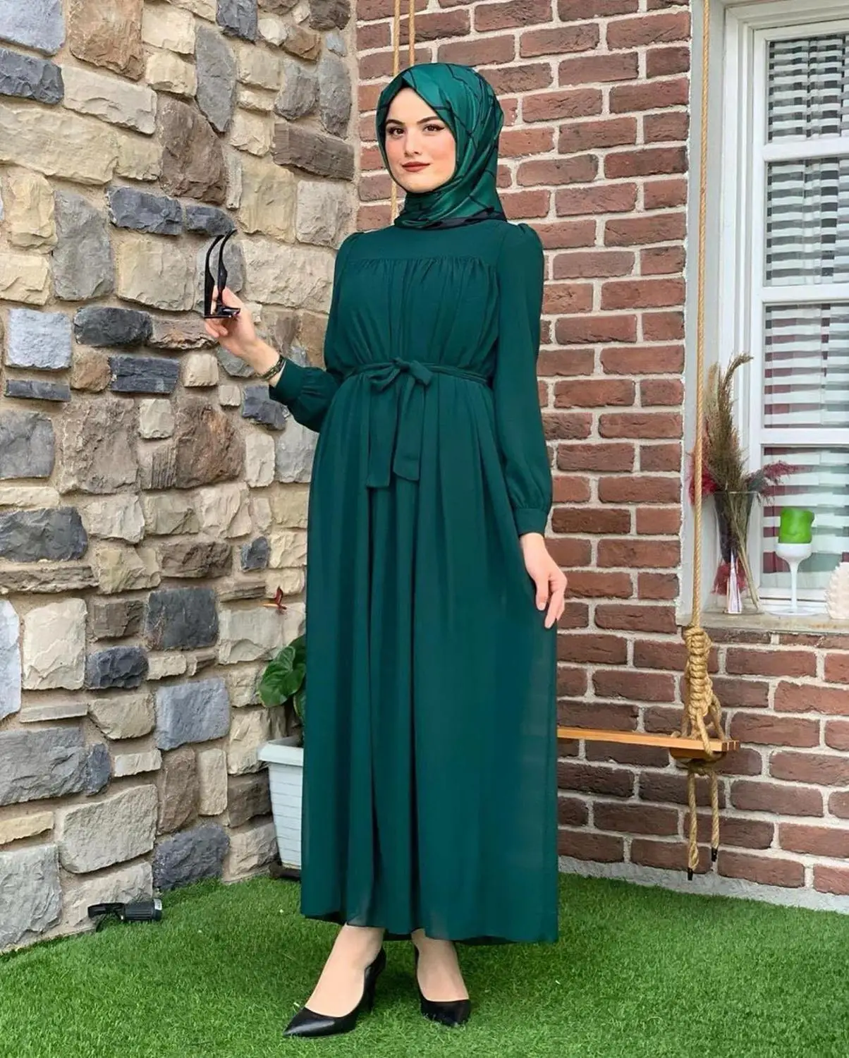 Muslim Chiffon Bandage Abaya Full Dress Hijab Vestidos Cardigan Kimono Long Robe Gowns Jubah Women De Mode Eid Ramadan Islamic
Muslim Chiffon Bandage Abaya Full Dress Hijab Vestidos Cardigan Kimono Long Robe Gowns Jubah Women De Mode Eid Ramadan Islamic