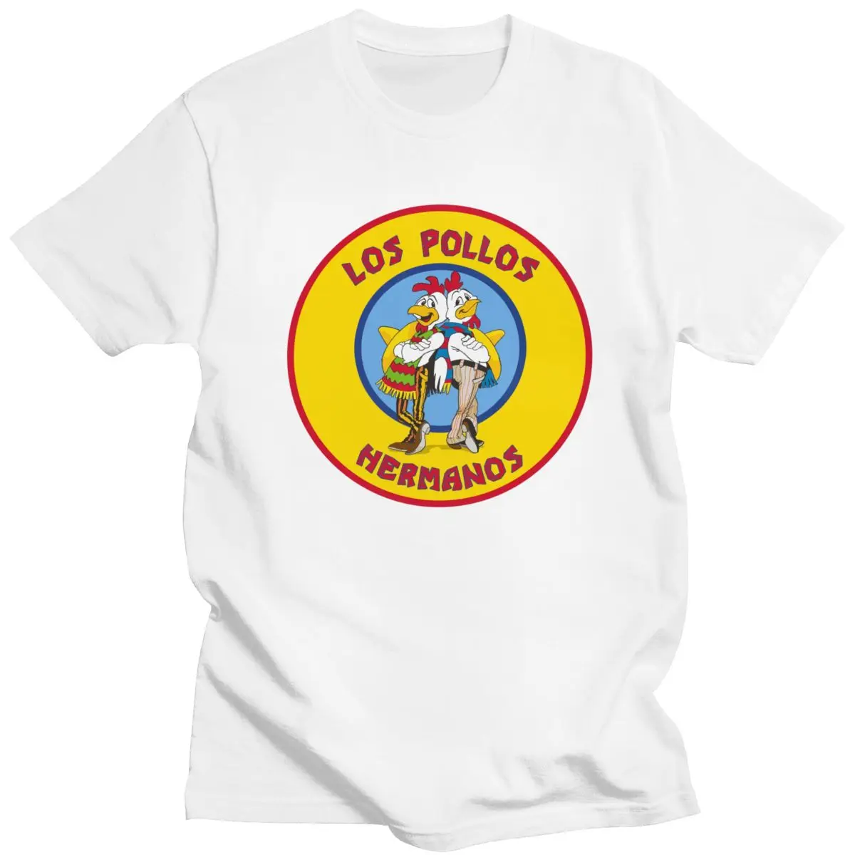 Забавная Мужская футболка с надписью «во все тяжкие», Los Pollos Hermanos, хлопковая футболка с коротким рукавом, приталенные топы с рисунком цыплен...
Забавная Мужская футболка с надписью «во все тяжкие», Los Pollos Hermanos, хлопковая футболка с коротким рукавом, приталенные топы с рисунком цыплен...