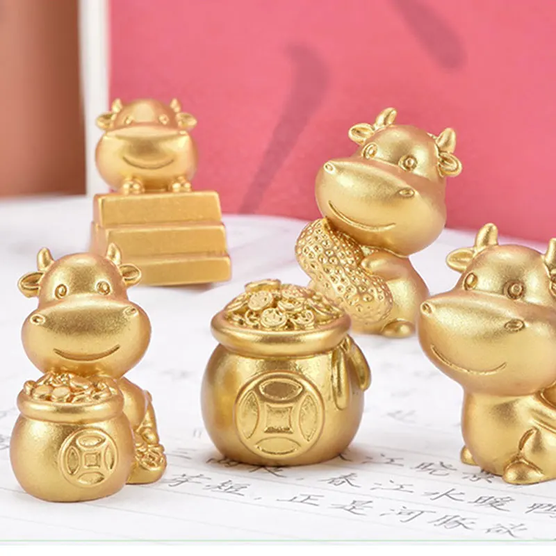 Gold Ox Resin Crafts Fairy Garden Ornament Miniature Figurines Accessories DIY Desktop Decoration New Year Car Gift
Gold Ox Resin Crafts Fairy Garden Ornament Miniature Figurines Accessories DIY Desktop Decoration New Year Car Gift