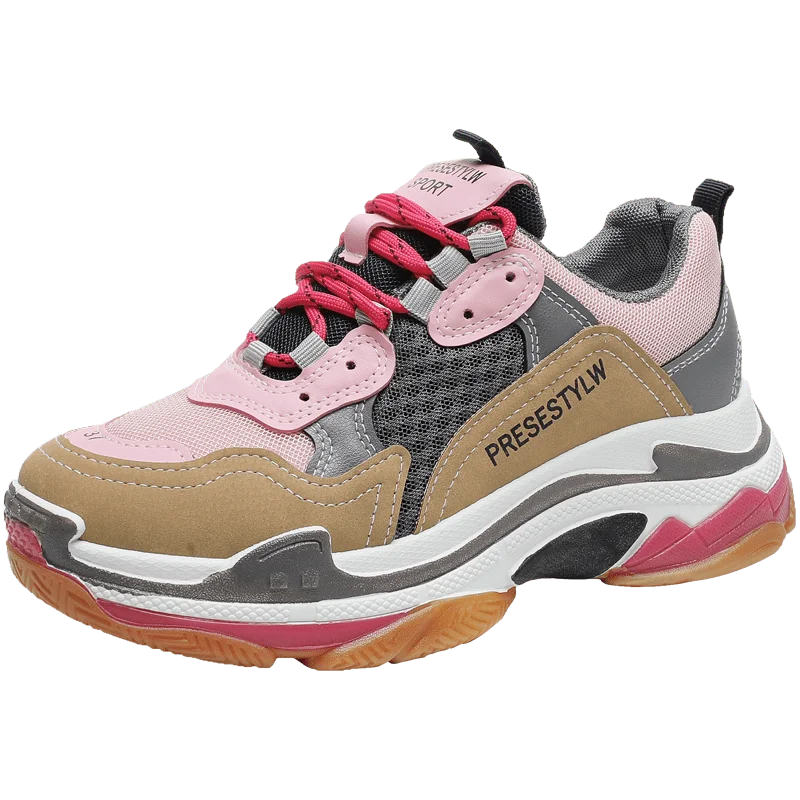 Women's shoes, retro trendy shoes, sports shoes, casual shoes, breathable Korean version of the thick-soled daily
Women's shoes, retro trendy shoes, sports shoes, casual shoes, breathable Korean version of the thick-soled daily