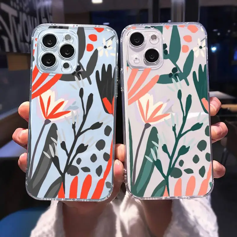 Floral flower design Phone Case for iphone 13 12 11 pro max mini 6 6s 7 8 plus SE2020 X XR XS shell transparent case funda
Floral flower design Phone Case for iphone 13 12 11 pro max mini 6 6s 7 8 plus SE2020 X XR XS shell transparent case funda