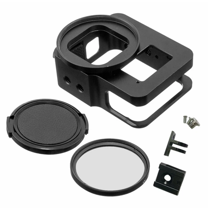 Защитный чехол из алюминиевого сплава для GoPro Hero 8 + комплекты УФ-фильтров 58 мм Go Pro